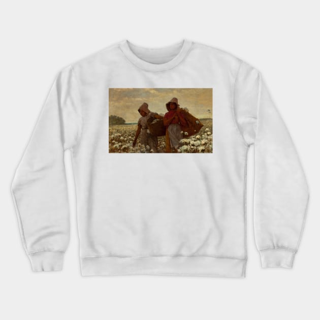 The Cotton Pickers by Winslow Homer Crewneck Sweatshirt by Classic Art Stall